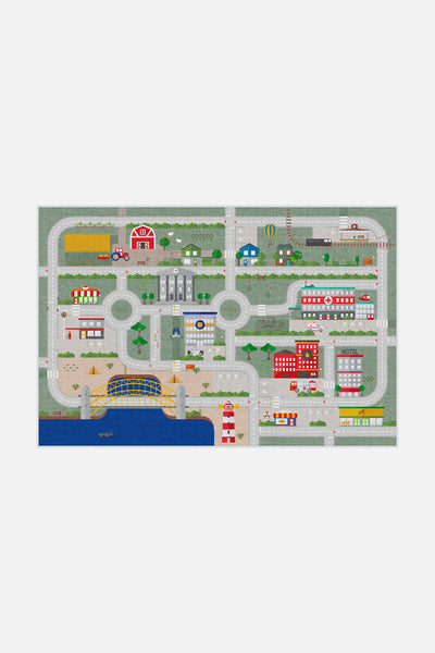 Tapis de Jeu Routes Colorées - Teppana