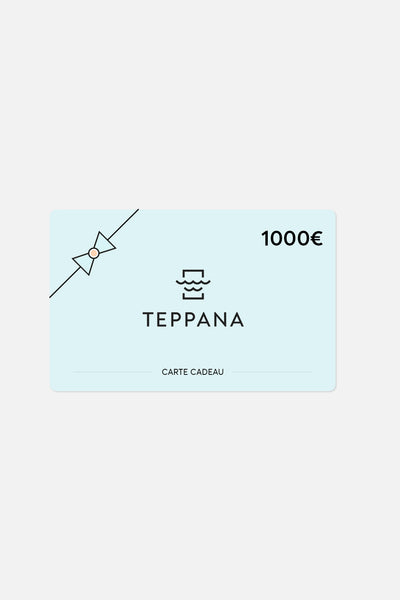 Carte Cadeau Teppana d’une valeur de 1000€