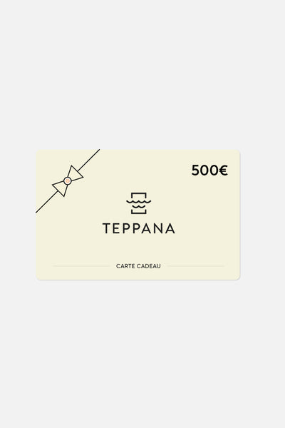 Carte Cadeau Teppana d’une valeur de 500€